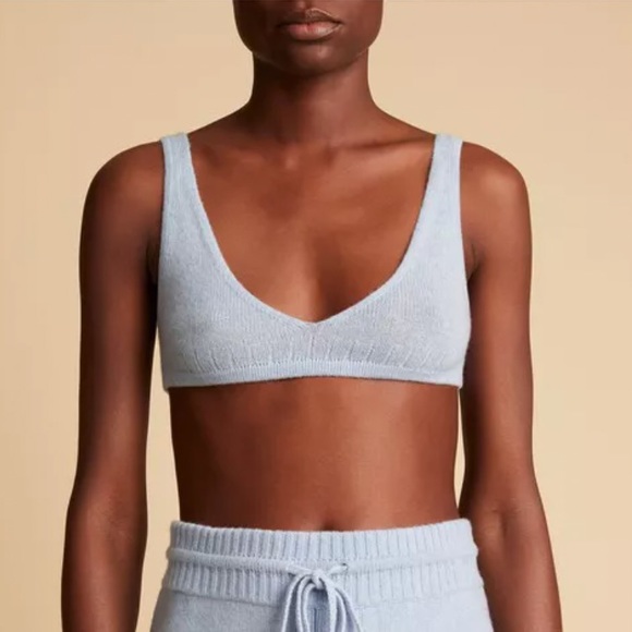 KHAITE Umbra Bralette in Atmosphere Blue (Small) NWT - Picture 2 of 7